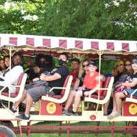 Picture of students on carriage ride